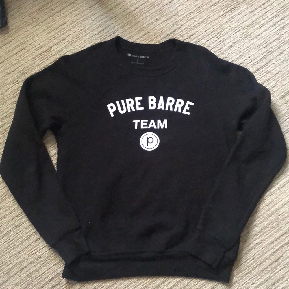 Pure Barre team crew cut sweatshirt